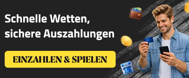 Spieler mit Bankkarte und Smartphone